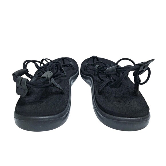 Teva Voya Infinity Shoes Womens Size 9 Black Strappy Sandals Lightweight Comfort - Picture 5 of 8